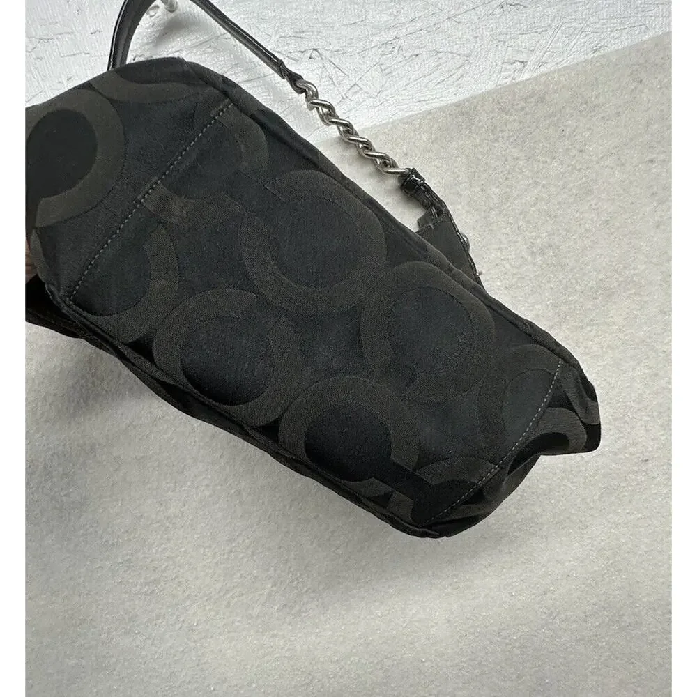 Coach Madison Luxury Designer Logo Tribeca Black Shoulder‎ Hobo Bag 14127 - Picture 5 of 9